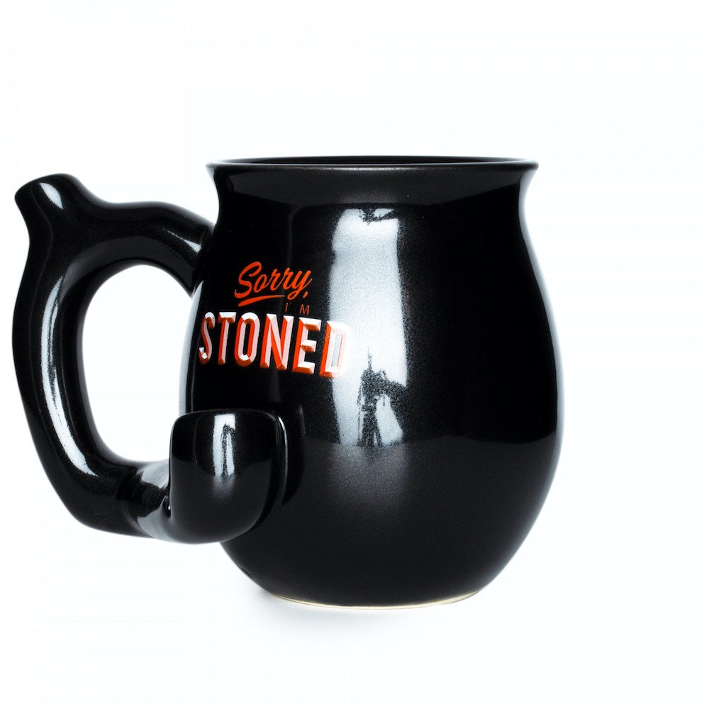 Sorry i'm stoned ceramic mug pipe - Shell Shock