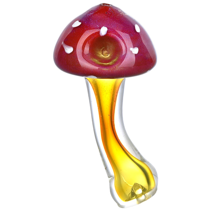 amanita mushroom glass pipe - shell shock