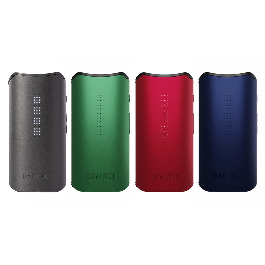 Four Davinci branded devices in different colors on a white background