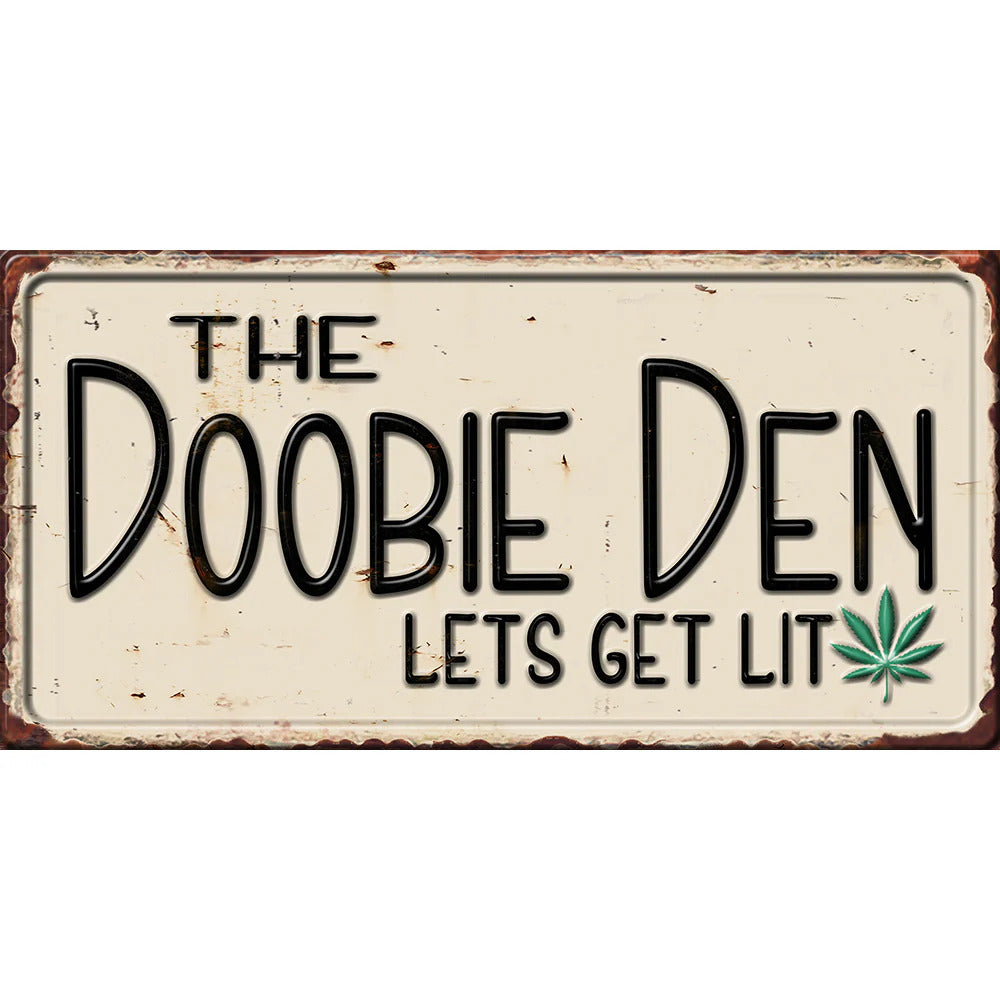 The doobie den metal sign - shell shock