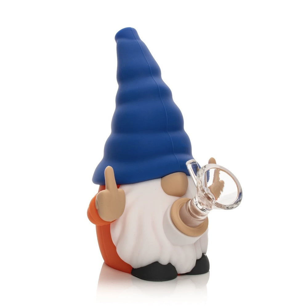 lit silicone gnome bong - shell shock