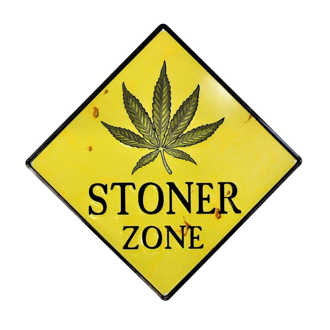 Stoner Zone metal sign - shell shock