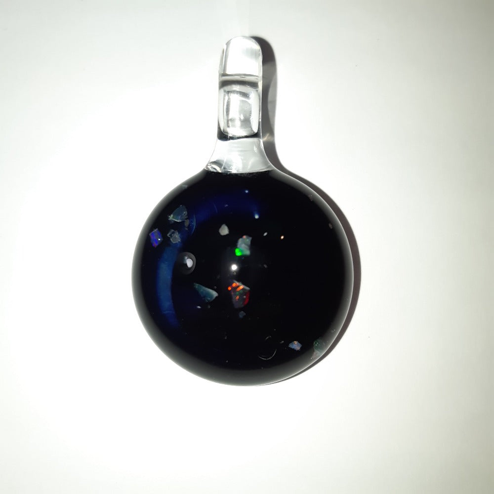 boxcar glass pendant - shell shock
