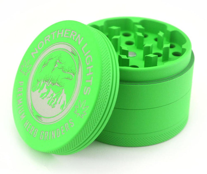 Northern Lights Matte Green Grinder Premium - Shell Shock