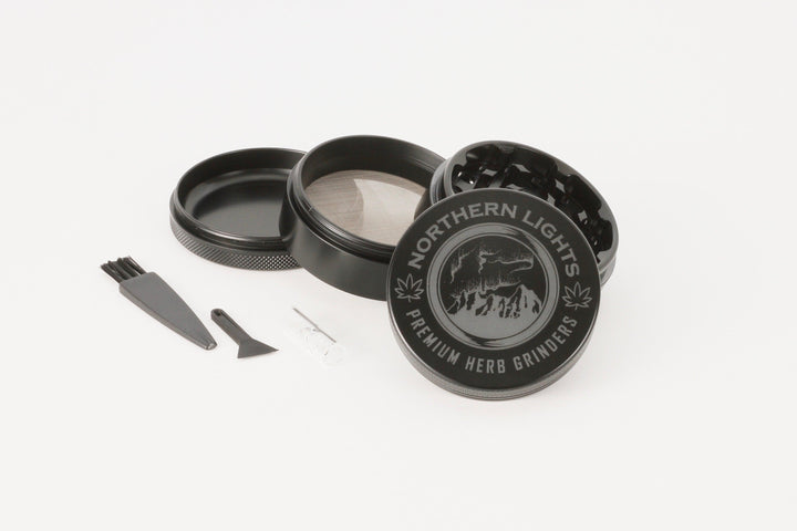 Northern Lights Black Ceramic Grinder Premium - Shell Shock