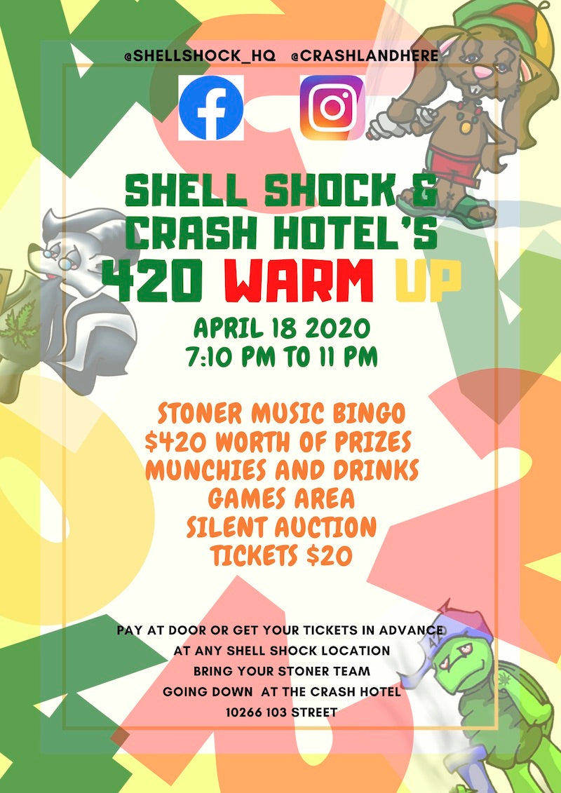 Shell Shock Stoner Music Bingo