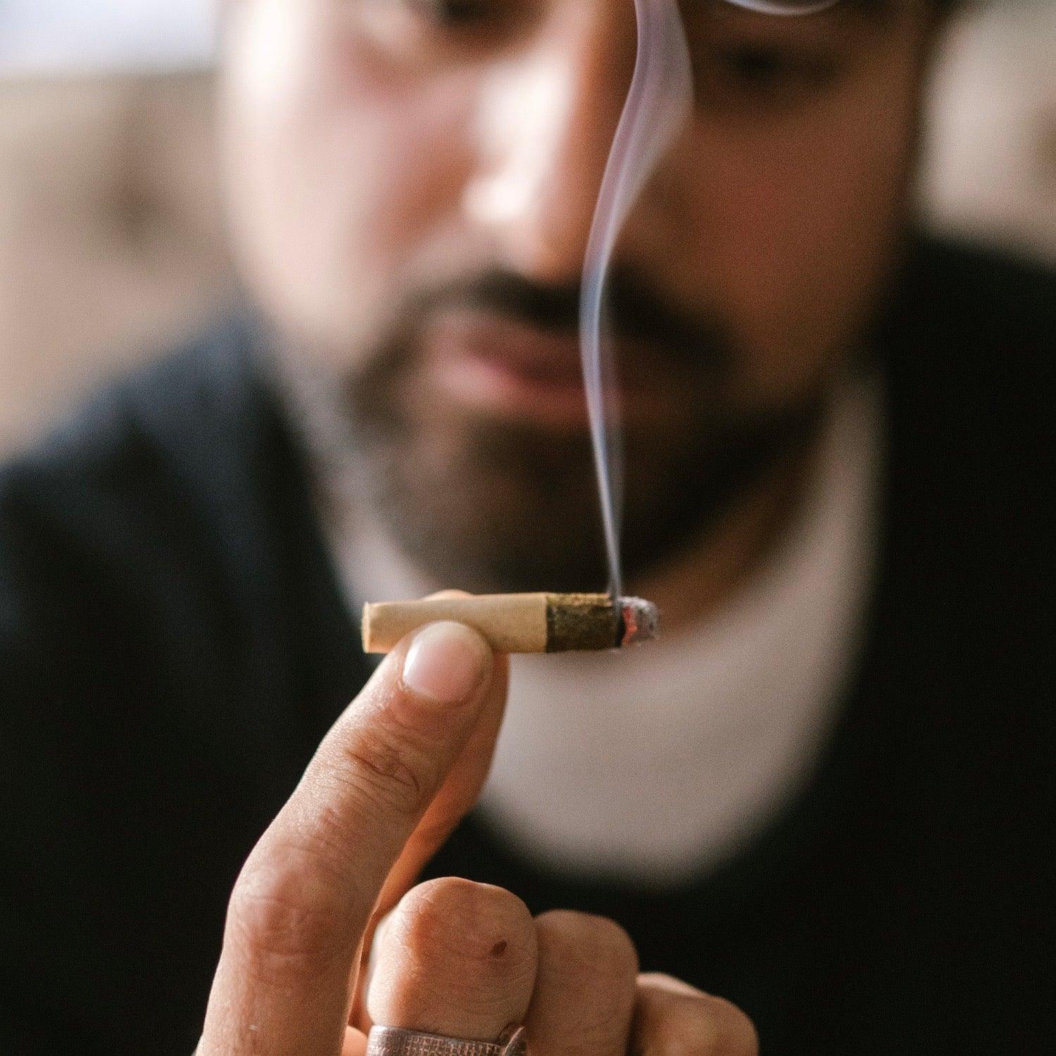 Man smoking joint - Shell Shock