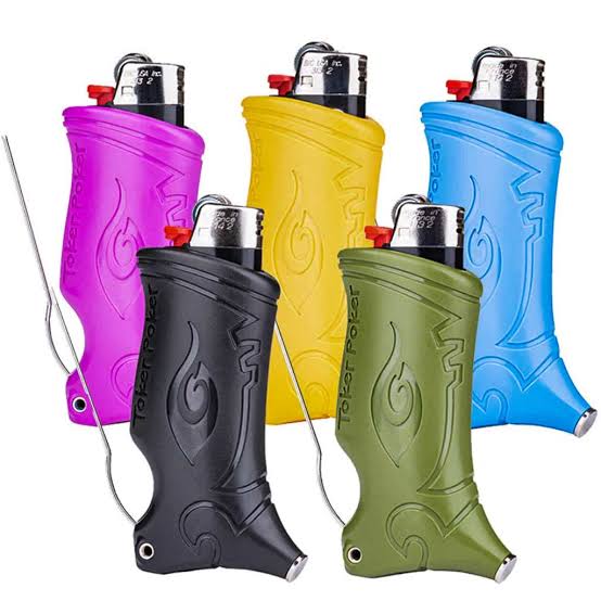 Toker Poker Lighter Holder: Poker, Tamper & Hemp Wick in One