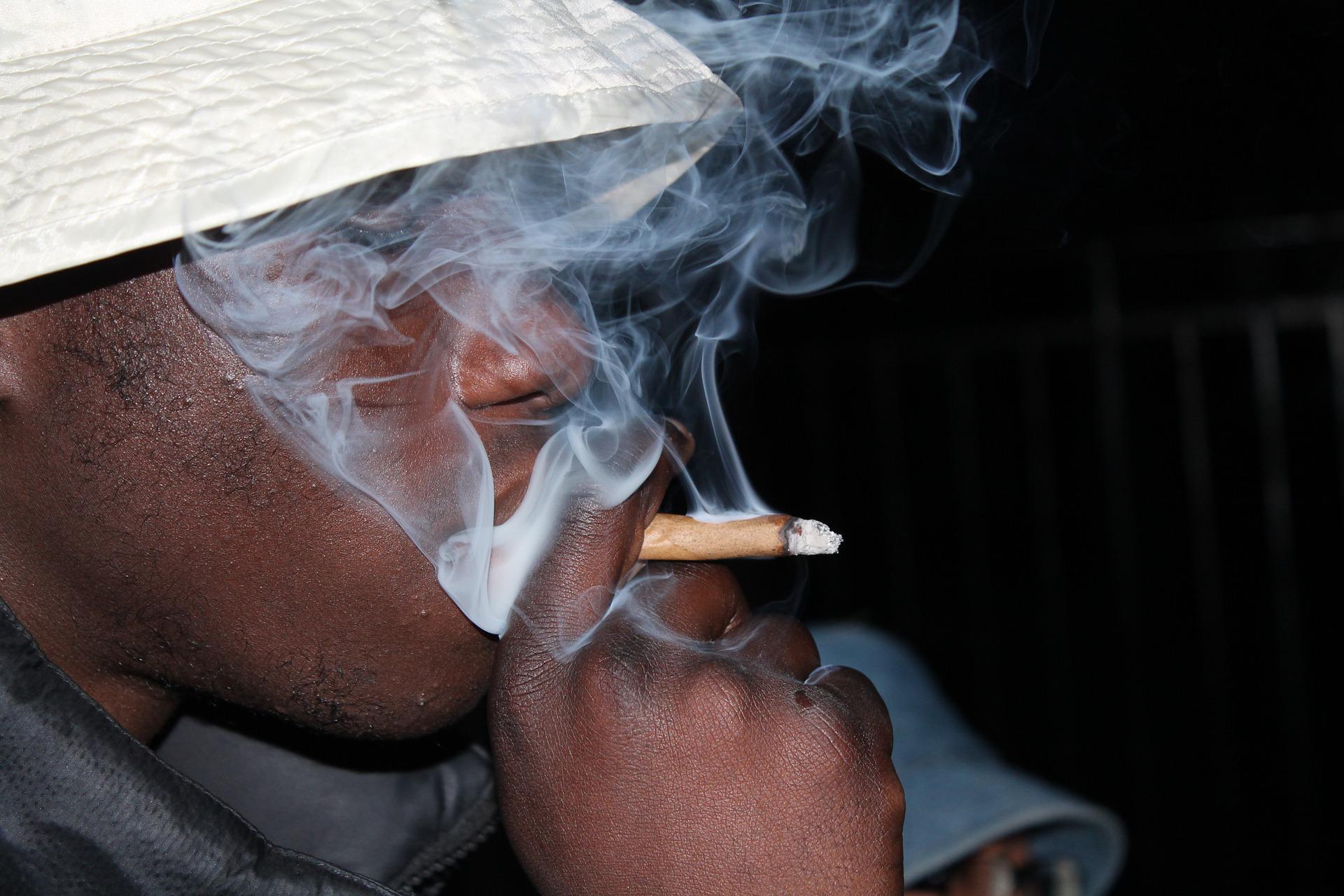 Man Smoking Blunt - Shell Shock