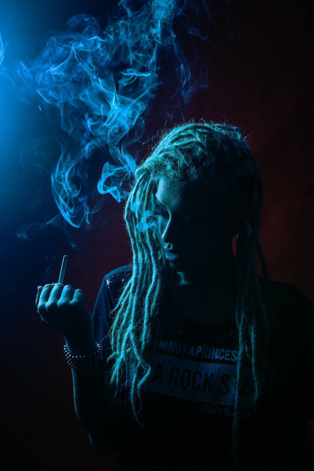 Woman Smoking Cannabis - Shell Shock