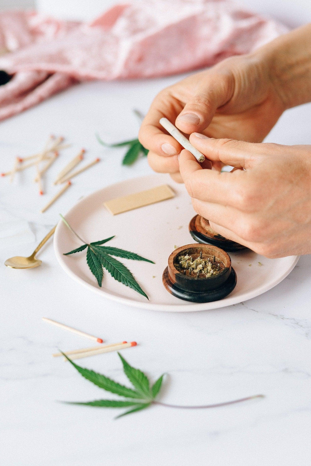 Rolling joint with Gizeh rolling papers - Shell Shock