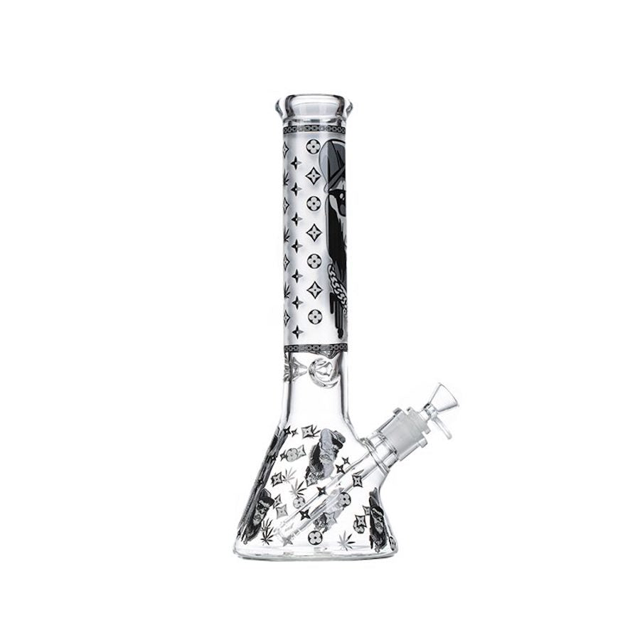13 inch pattern beaker bong - Shell Shock