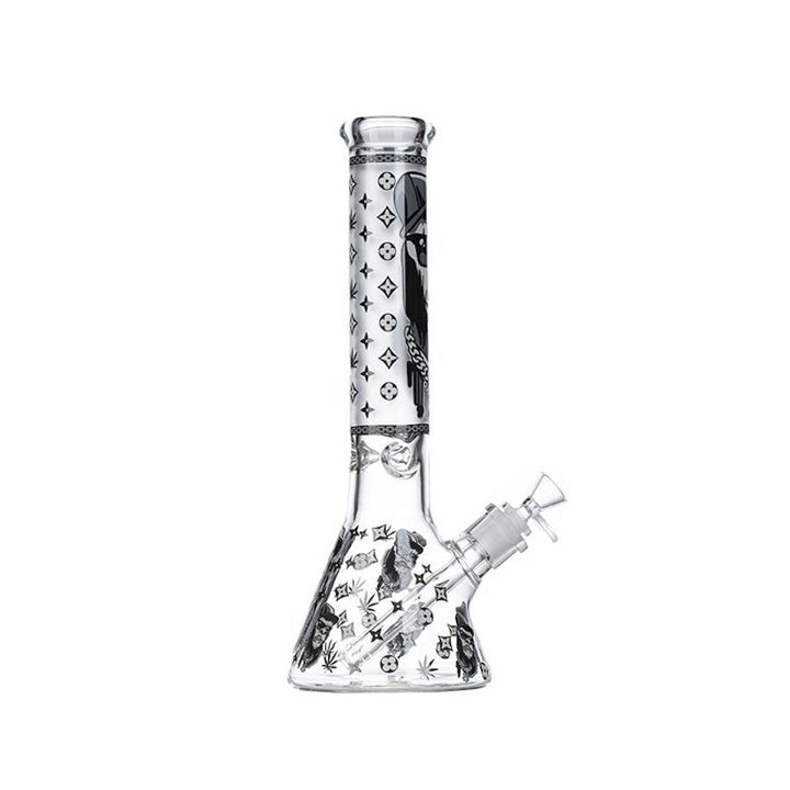 13 inch pattern beaker bong - Shell Shock