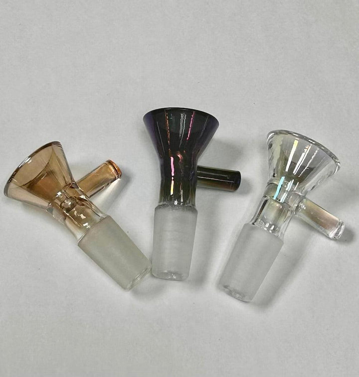 14mm glass bowl with handle - shell shock
