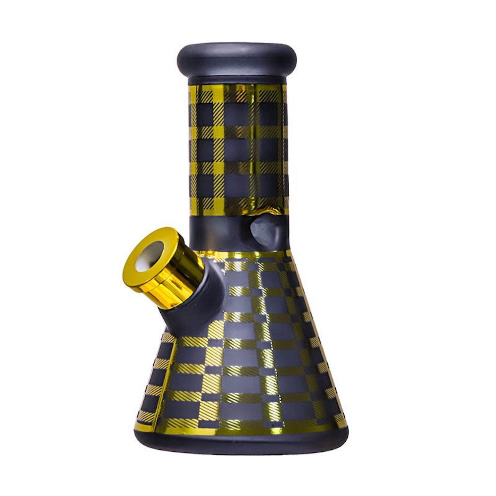 7mm lined 8" beaker bong - Shell Shock