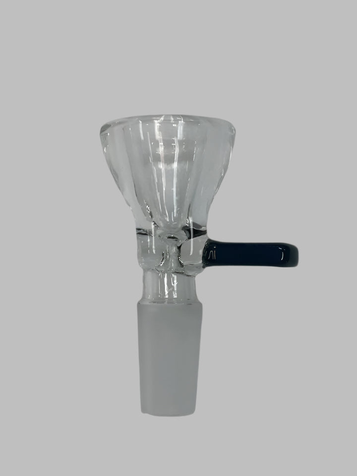 Glass bowl cup 14mm - shell shock