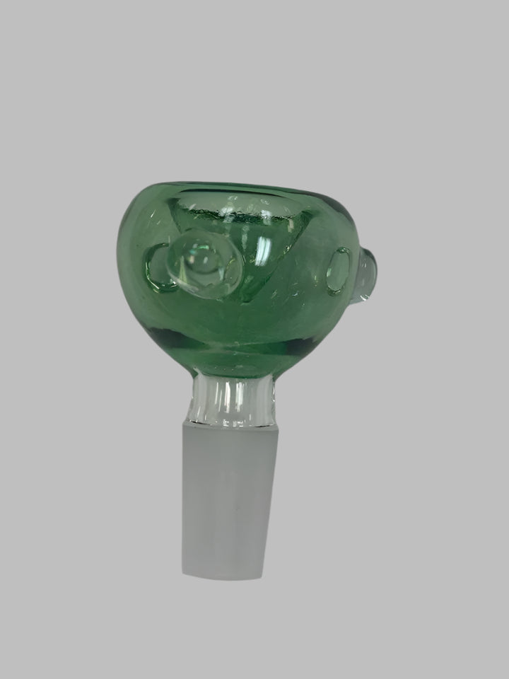 Double wall glass bowl - shell shock