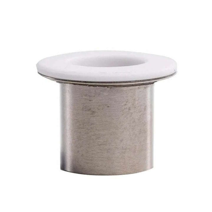 a small silver and white dr dabber piece on a white background