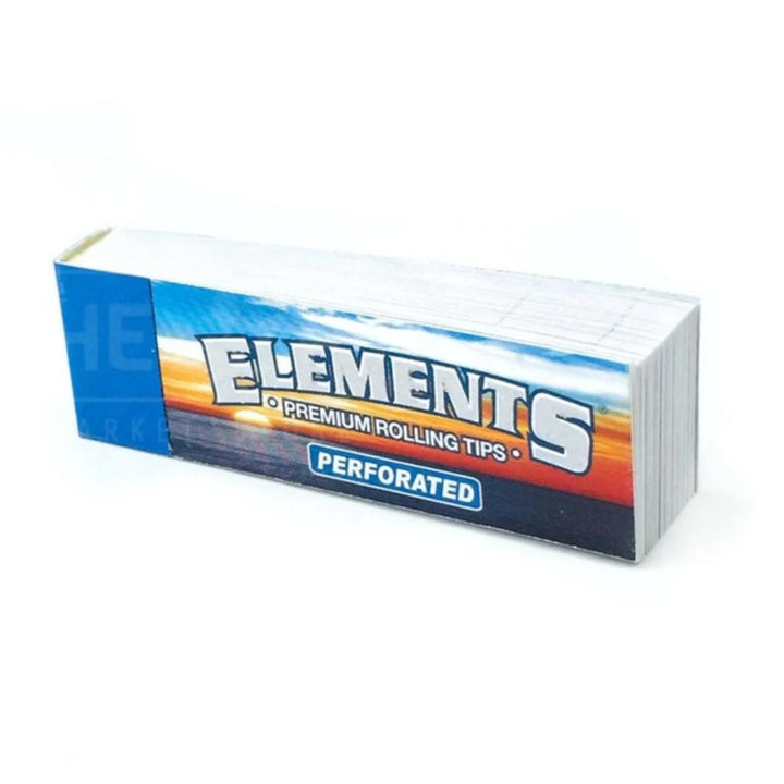 Box of Elements premium rolling tips on a white background