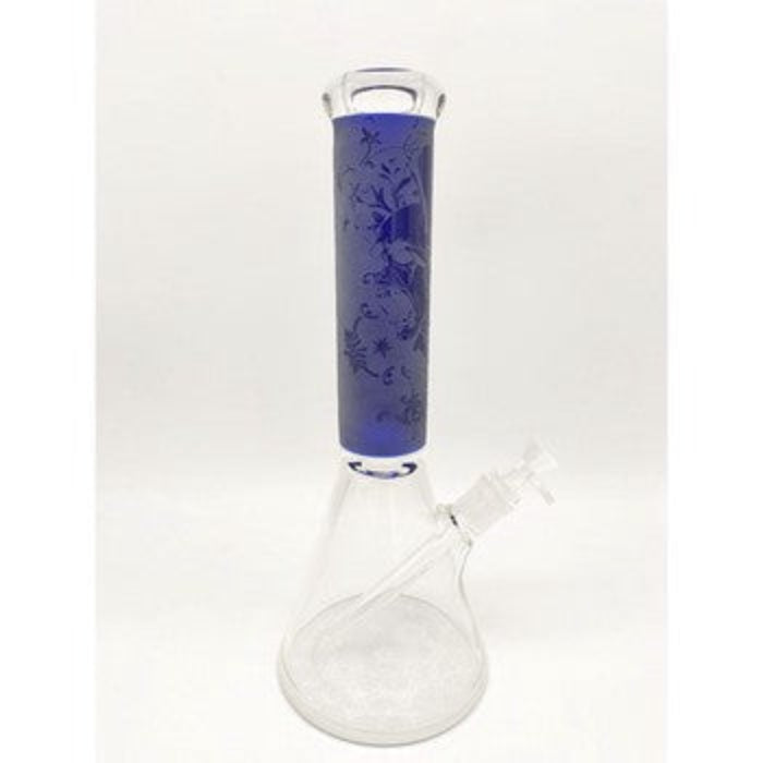 Etched beaker bong - Shell Shock
