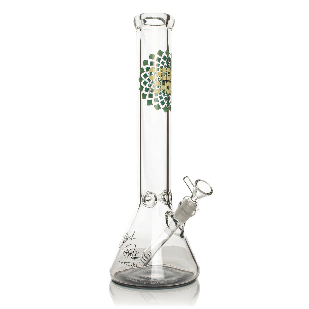 Cheech & Chong 15" 7mm thick Fibonacci beaker - Shell Shock