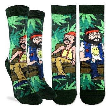 good luck socks cheech and chong couch - shell shock