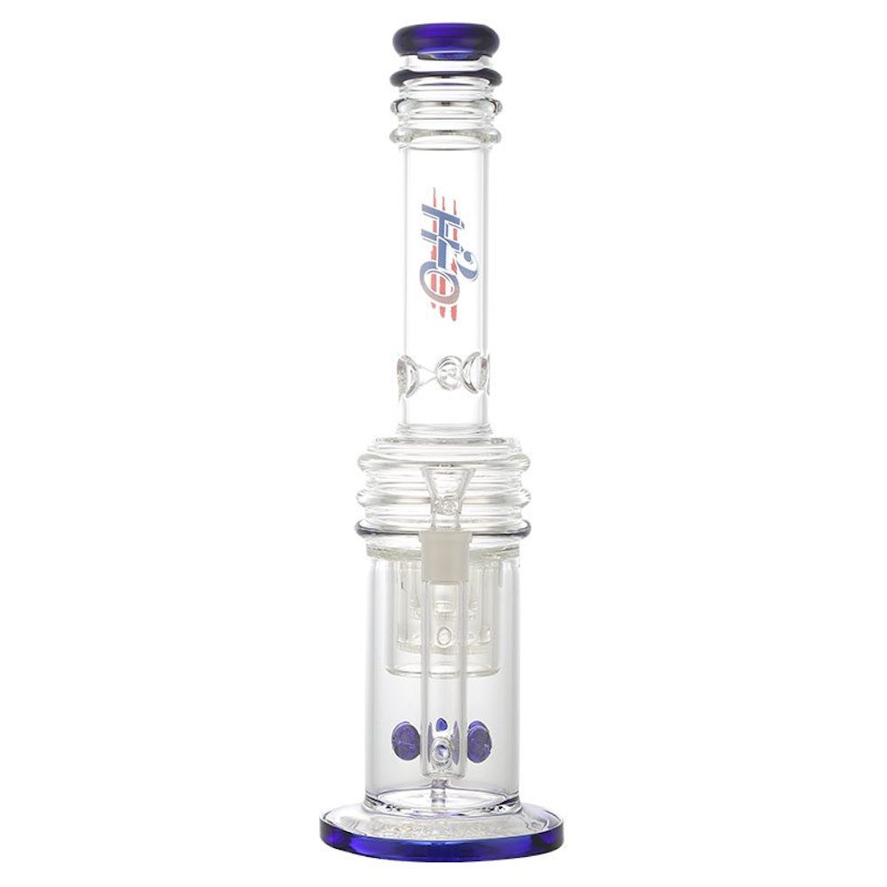 h20 water pipe straight with percs - Shell Shock

