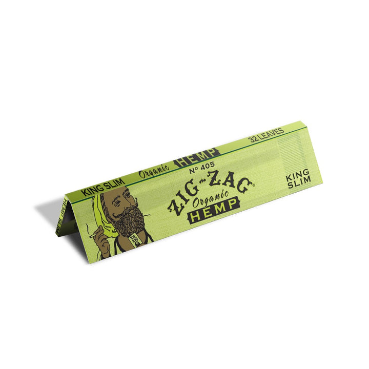 Zig-Zag Organic Hemp rolling paper pack on a white background