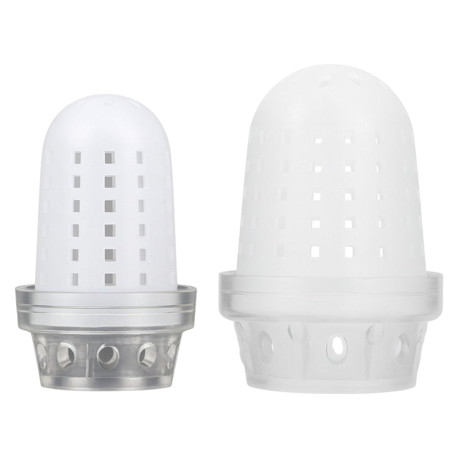 a small white plastic hookah piece on a white background