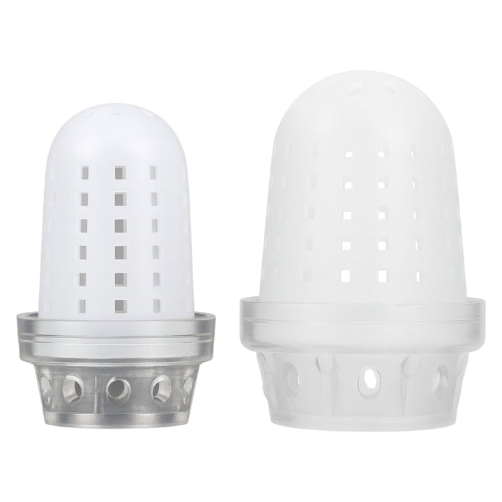 a small white plastic hookah piece on a white background