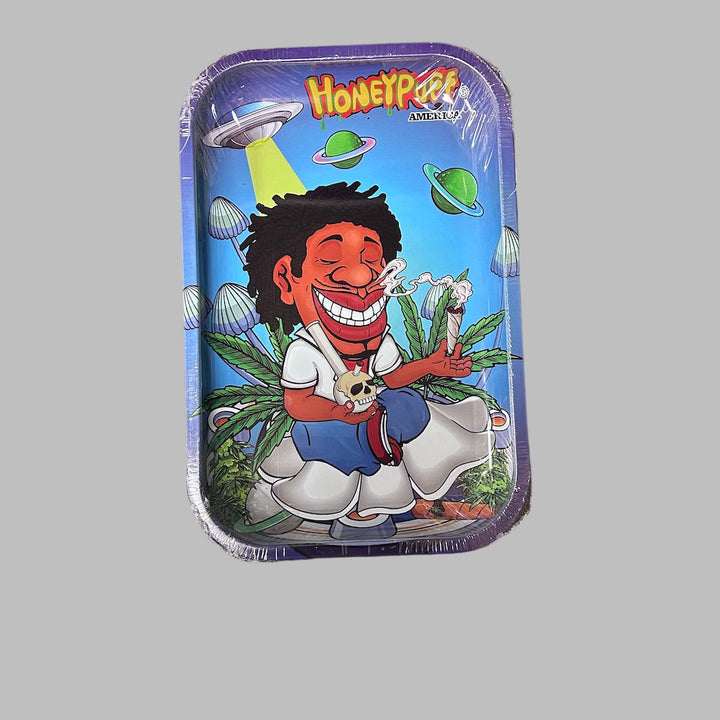 Jamaican rolling tray - shell shock