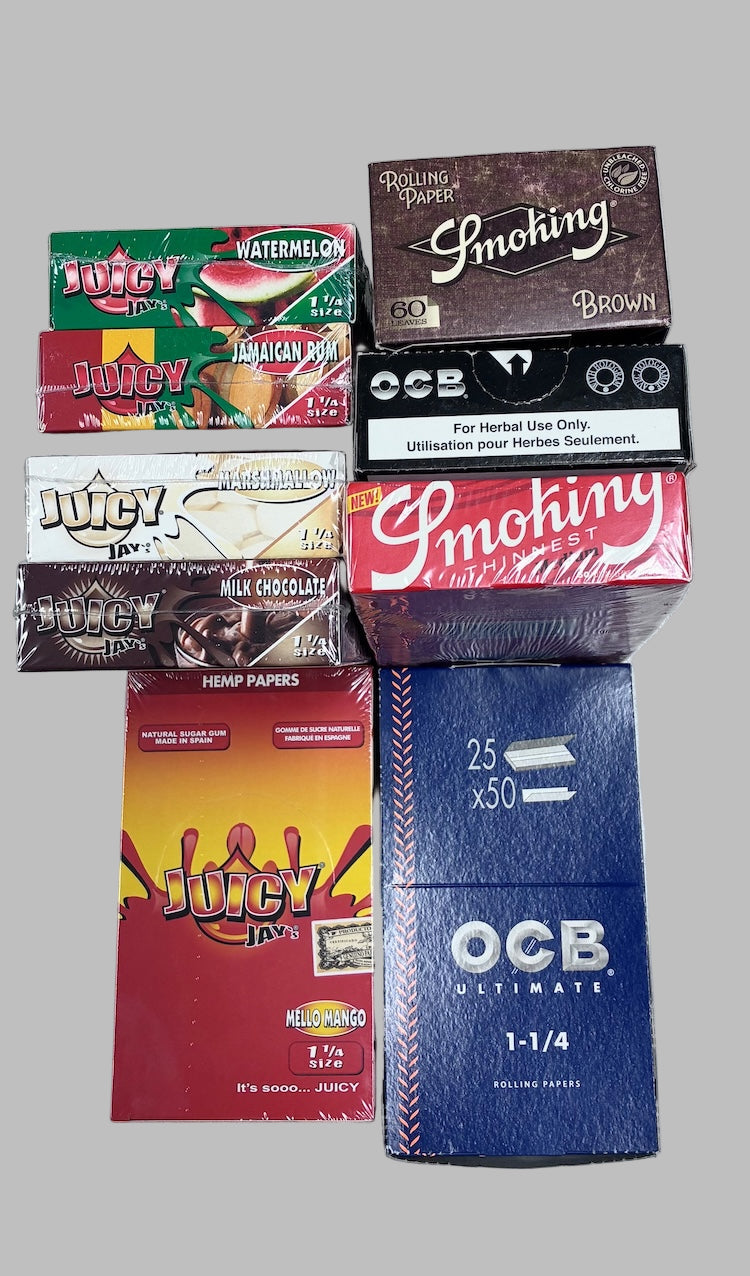 smoking ocb juicy jay rolling paper boxes