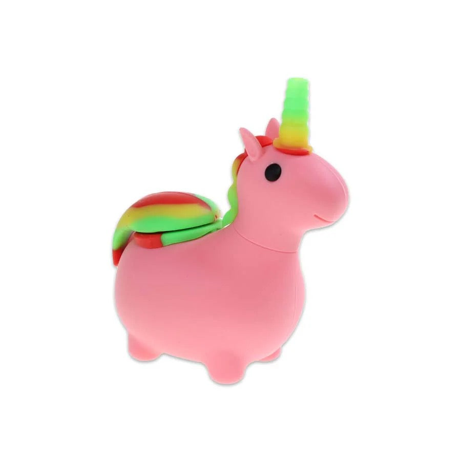 pink unicorn silcone pipe - shell shock