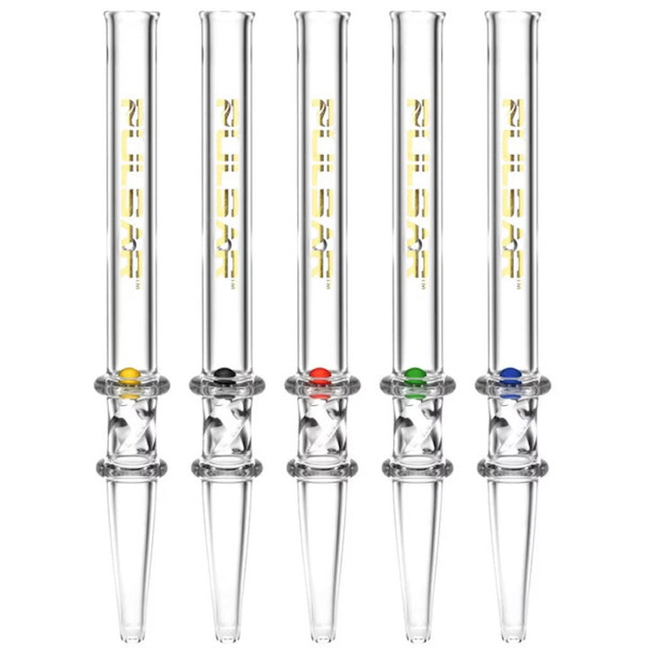 Pulsar quartz straw with spin pearl - Shell Shock