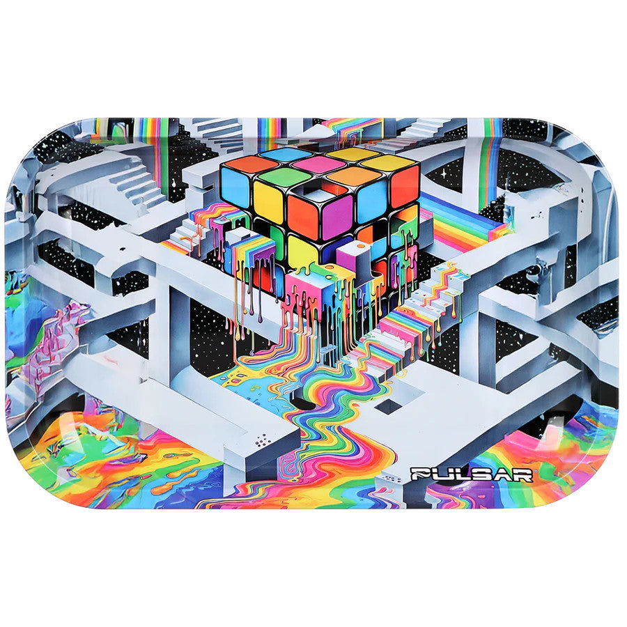 Colorful 3D puzzle with a Rubik's Cube-like design on a white background, featuring the brand 'Pulsar'.