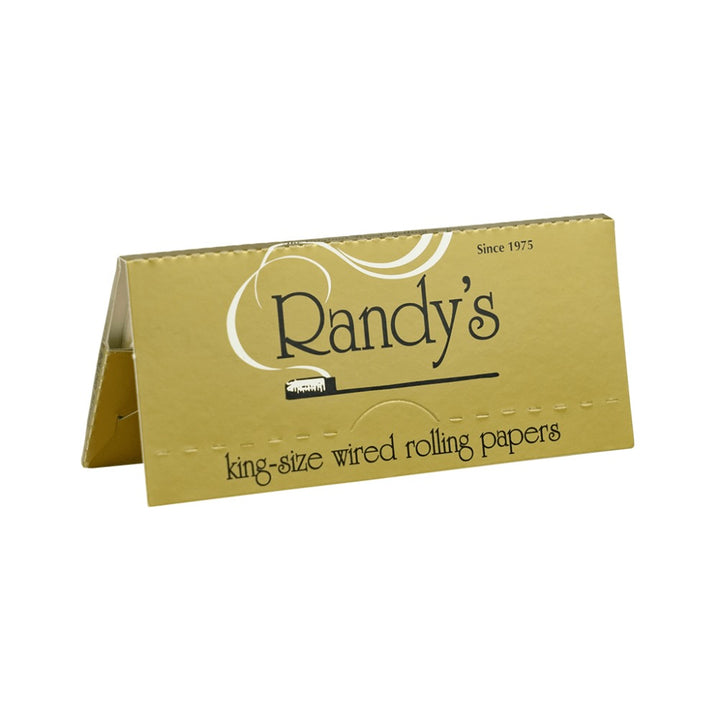 randys wired rolling papers gold king size - shell shock