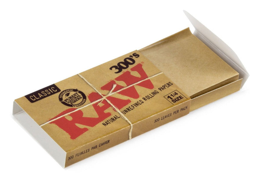 RAW rolling paper pack on a white background