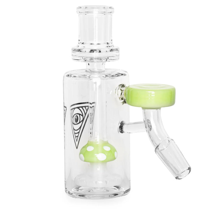 Red eye glass funguy 45 degree ash catcher -shell shock