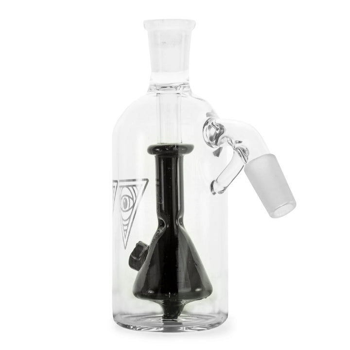 Red Eye Ash Catcher Bong In A Bottle 45 Degree 14mm Male - Shell Shock