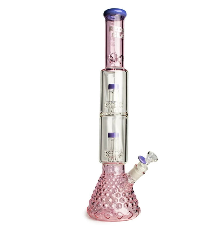 Red Eye 18" Heracles beaker bong w/ dual matrix perc - Shell Shock
