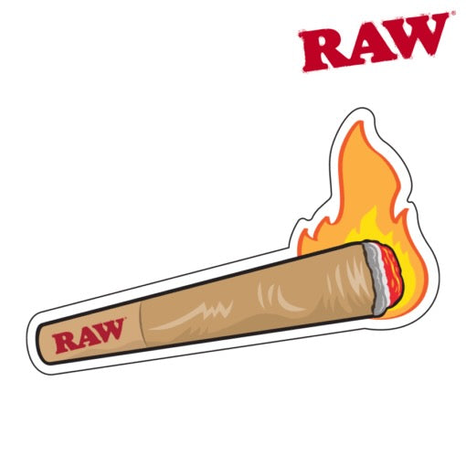 raw sticker fire cone - shell shock