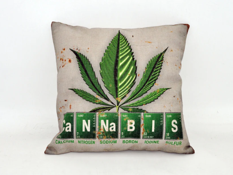 Cannabis Throw Pillow