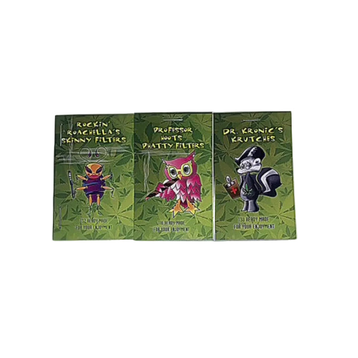 Three cartoon-style book covers on a white background