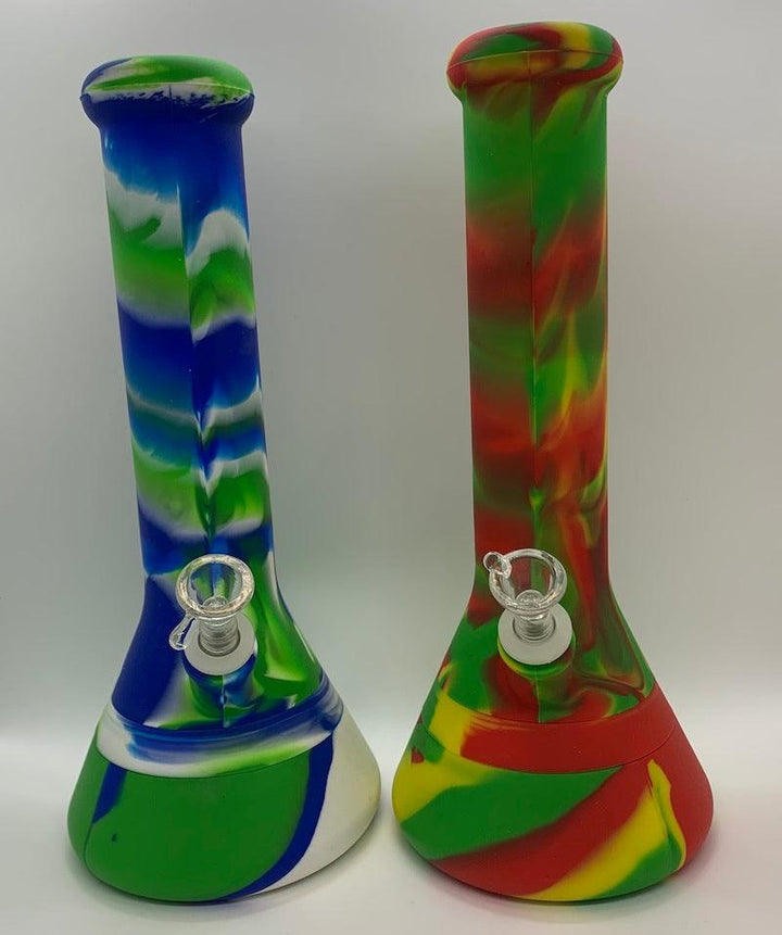 shell shock silicone beaker bong - shell shock
