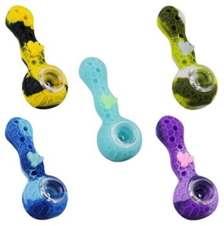 Silicone honeycomb pipe - Shell Shock