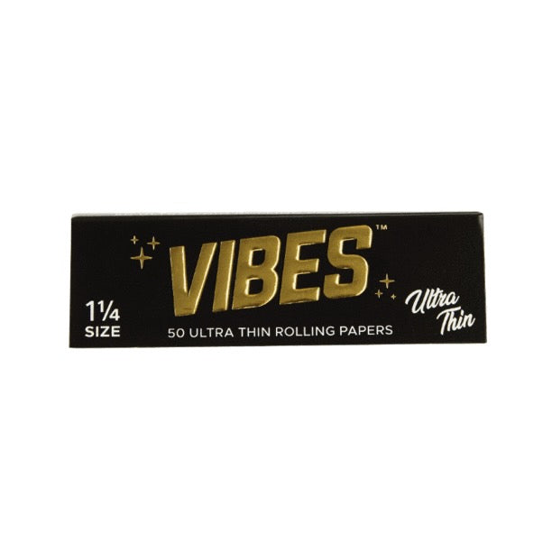 vibes 125 ultra thin rolling papers - shell shock