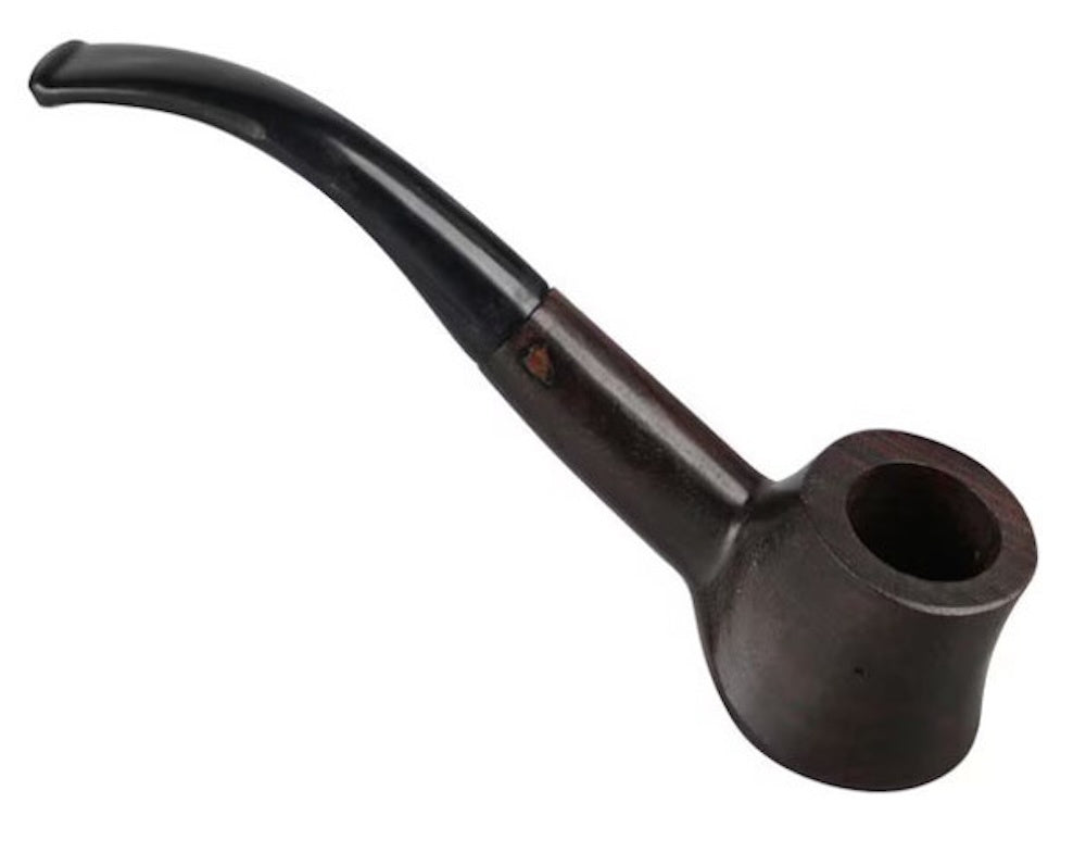 Wood hand pipe half bent - Shell Shock