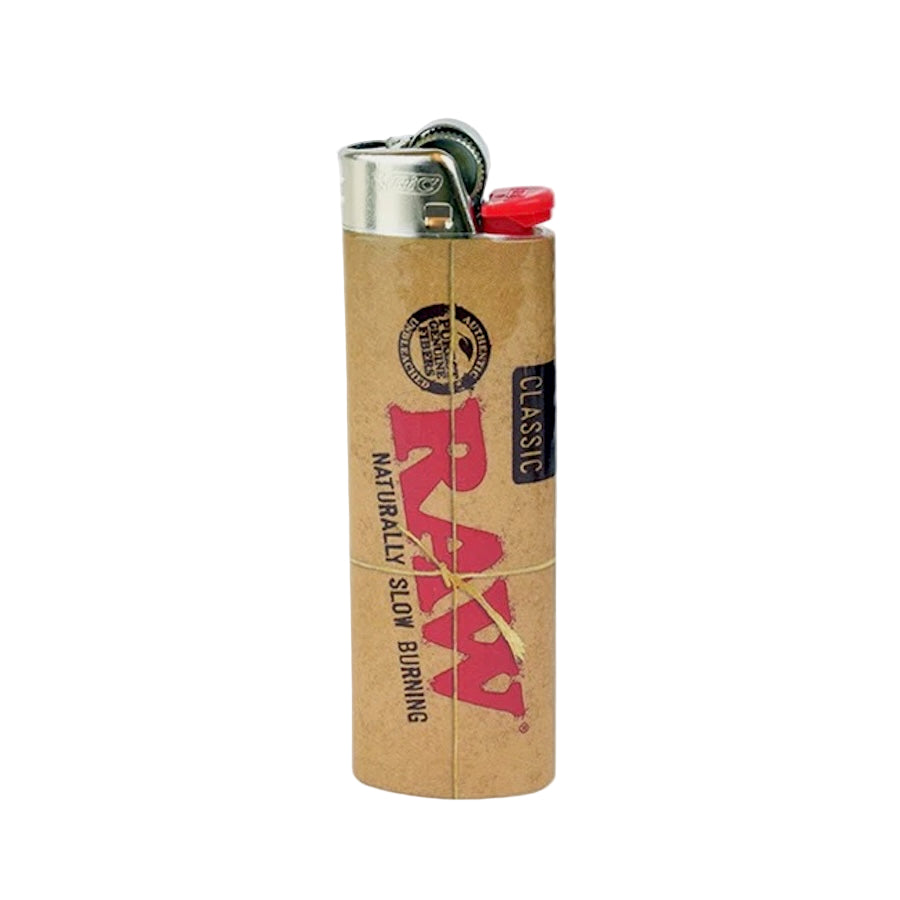 Raw bic classic lighter large on white backround