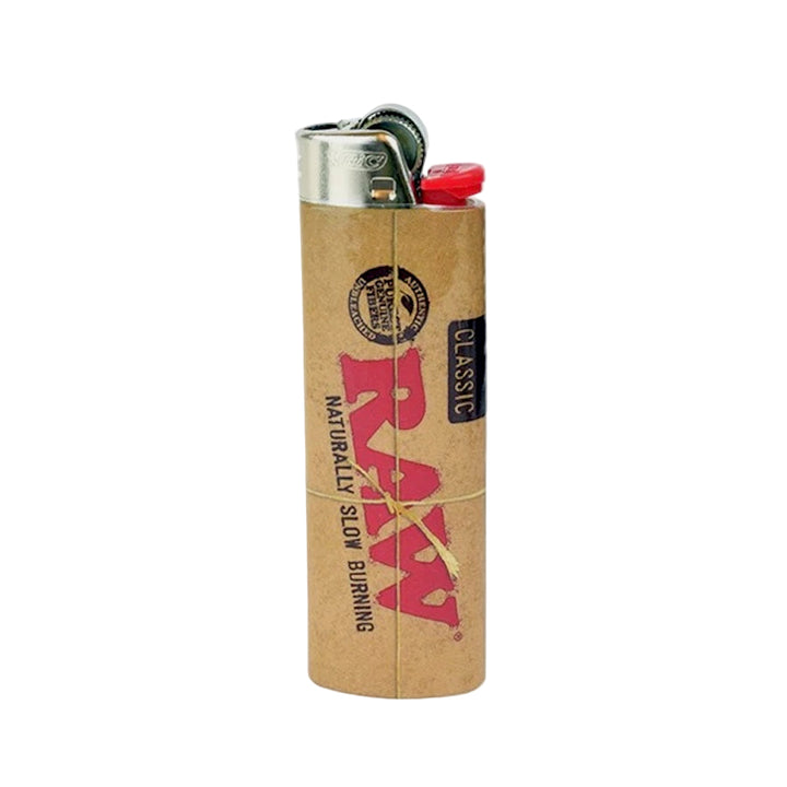 Raw bic classic lighter large on white backround