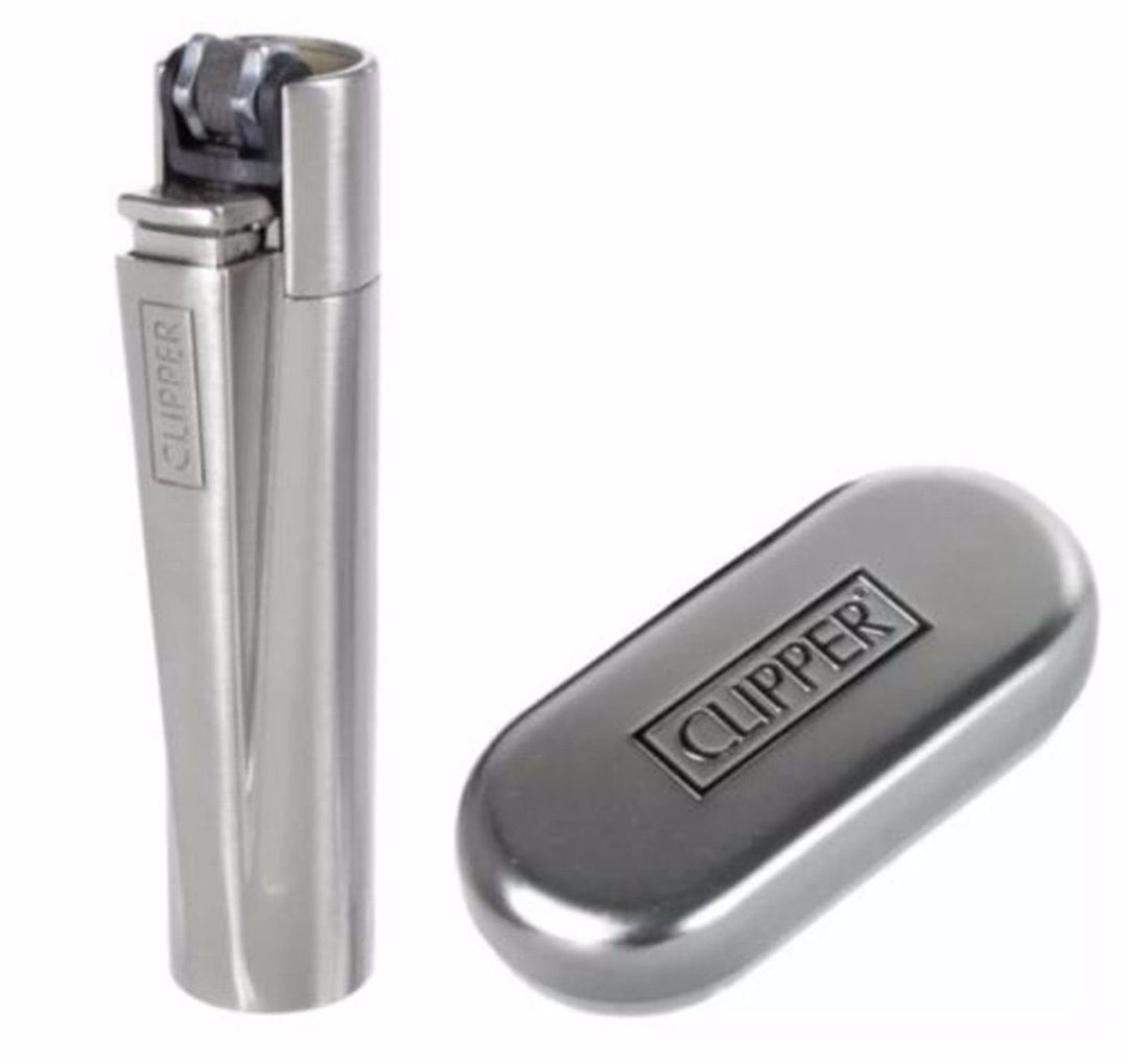 clipper metal silver lighter